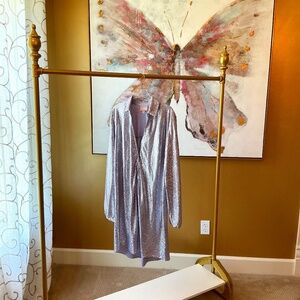 Show me Your Mumu Lilac Shimmer Dress Size Large